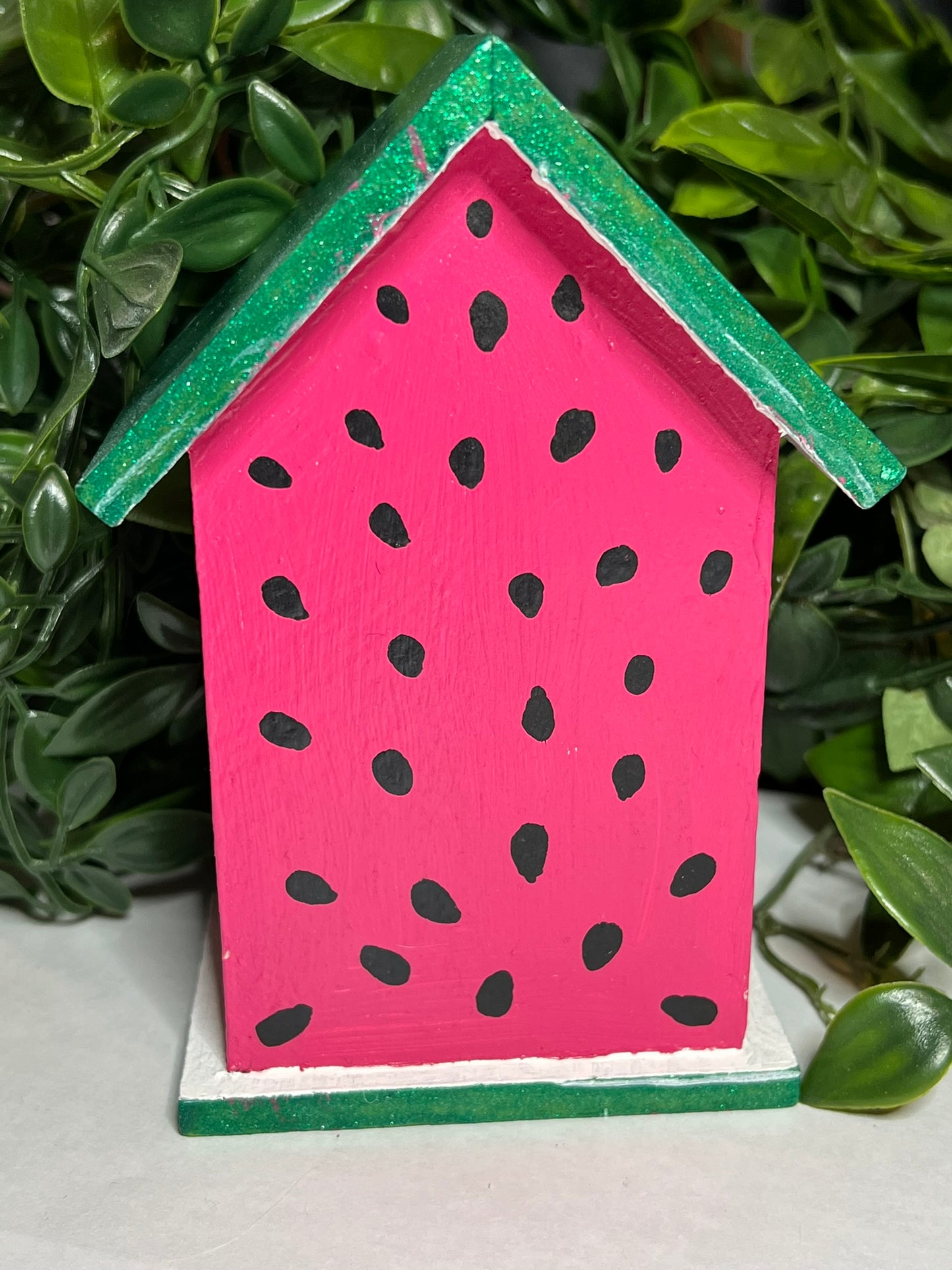 Watermelon birdhouse-medium