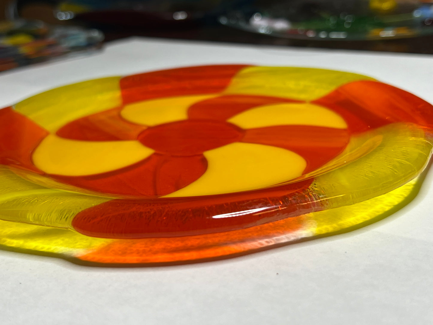 Swirl Glass Plate