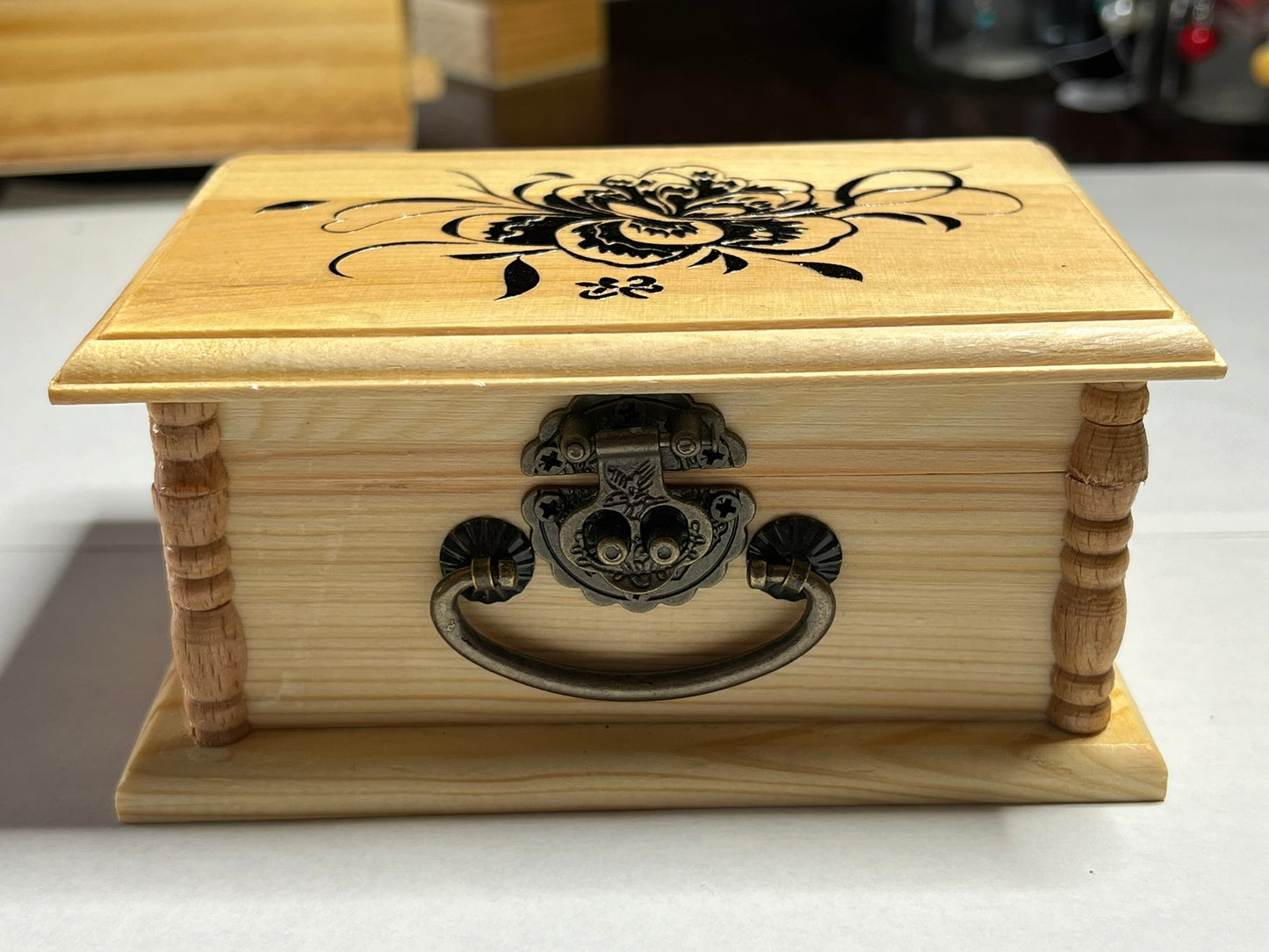 Rose Wood Jewelry Box