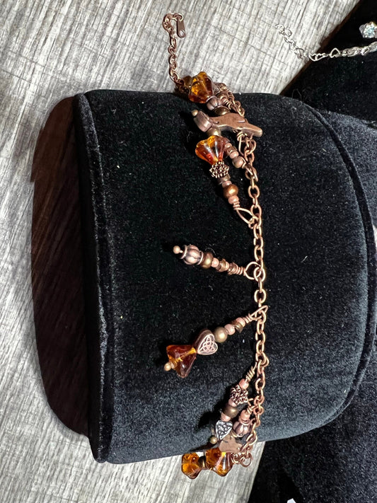 Copper Bird Bracelet