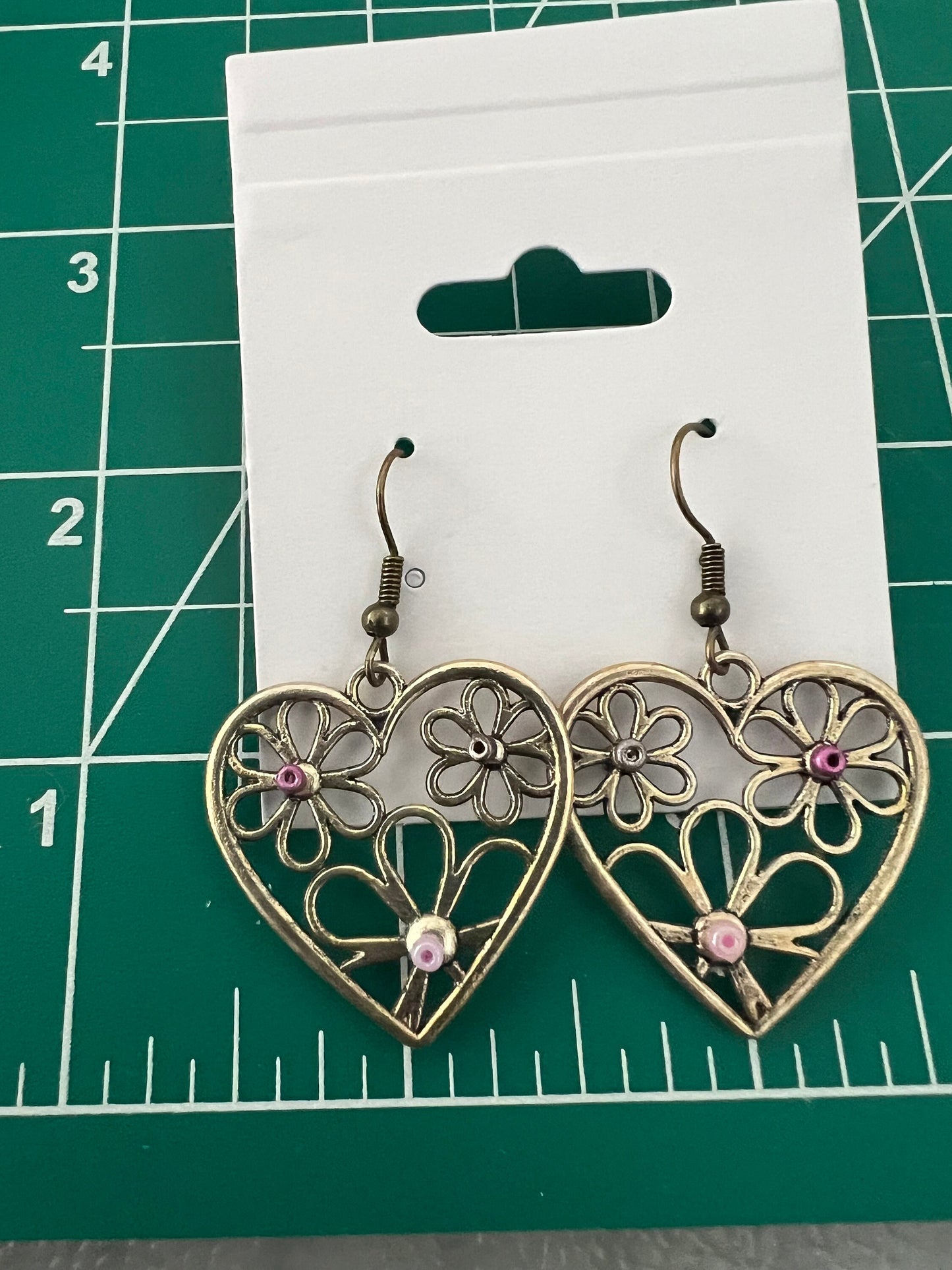 Floral Heart Earrings